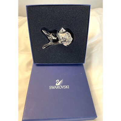 SWAROVSKI ROSES 890285 NIB COA Crystal with Glass Plastel