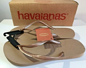 havaianas slim metallic rose gold