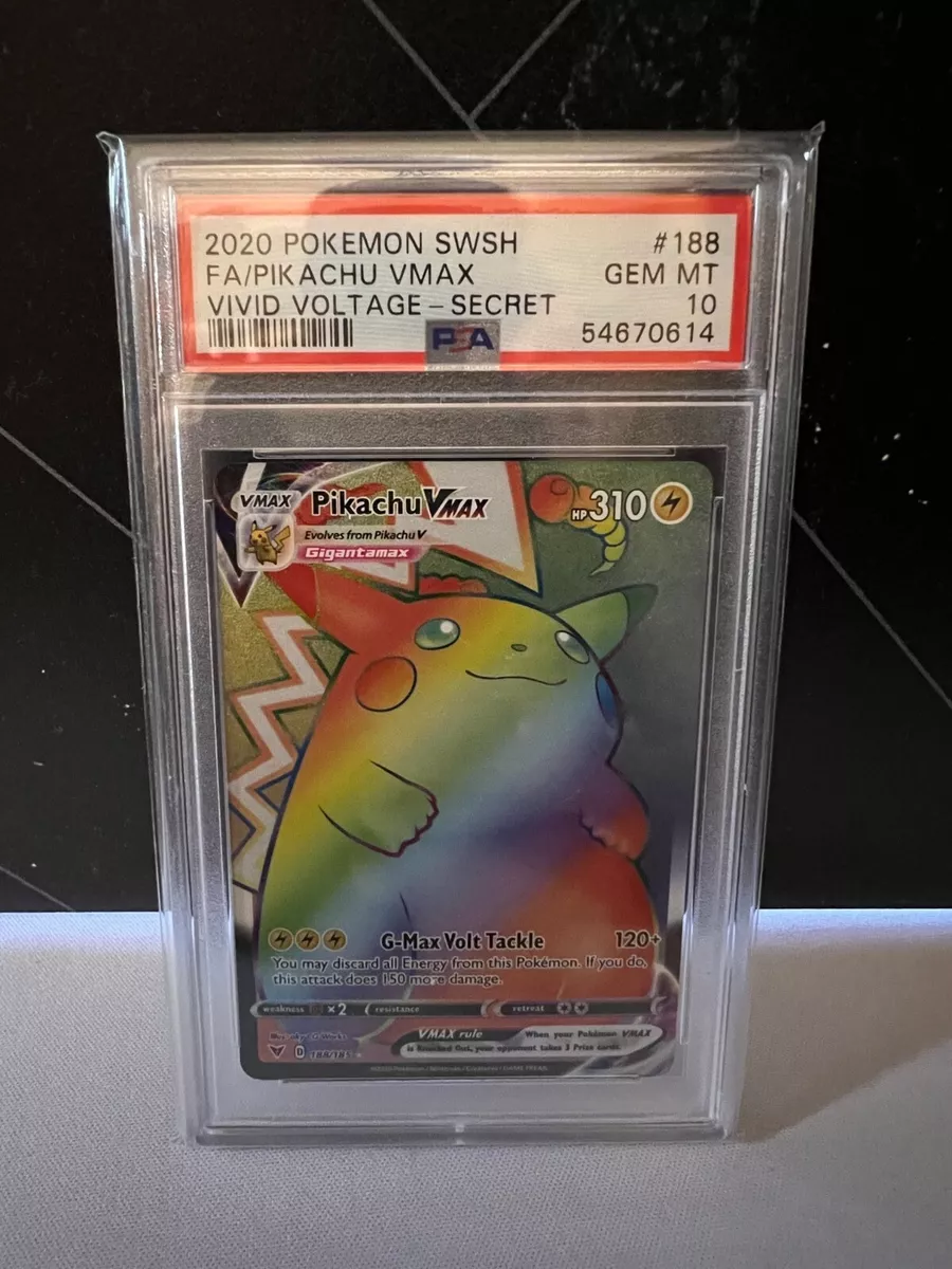 Pikachu VMAX vivid voltage #188 full rainbow art (I'm new to this