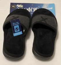 ISOTONER Signature open toe jersey X women's slippers with Memory Foam 7.5 - 8 M