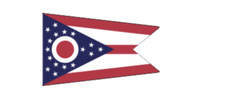 4" us military ohio state flag bumper sticker decal usa made