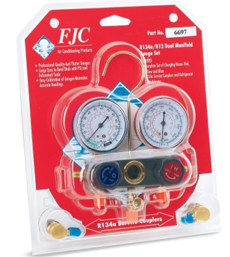 FJC, Inc. 6697M - Doble colector con acopladores de servicio manuales ¡NUEVO ENVÍO GRATUITO!  Foto 3 de 4