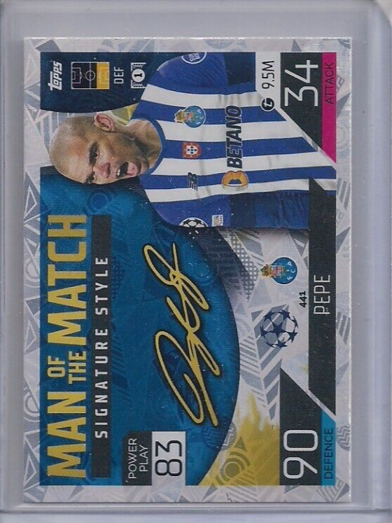 2022-23 Topps Match Attax Man of the Match Pepe | eBay
