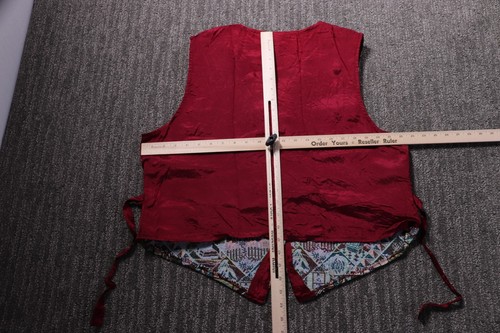 Bobbie Brooks Vintage 90's Tapestry Vest Thanksgiving Americana Women's XL - Picture 9 of 12