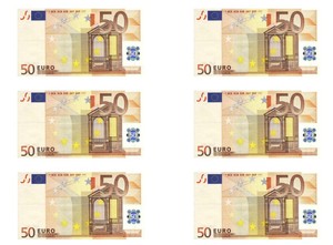 6 x 50 euro note cake topper decoration edible wafer icing sheet ebay