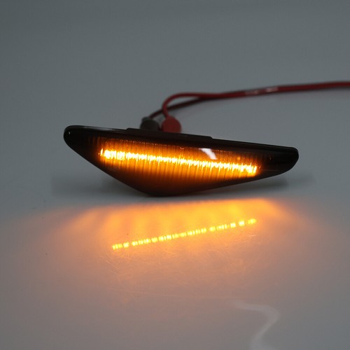 Sequential Smoked Side Marker Lights Fit BMW E46 Convertible 2004-2006 - Foto 13 di 16