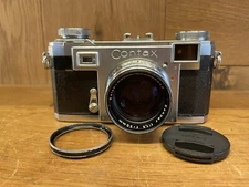 *Near Mint* Zeiss Ikon Contax IIa Color Dial Film Camera Opton Sonnar 50mm F/1.5