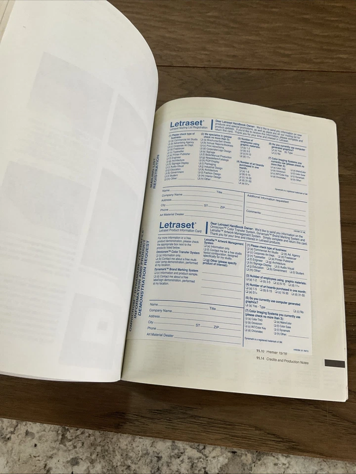 1991 Letraset Graphic Arts Artwork Typefaces Fonts Dry Transfer Catalog Foto 4 de 4