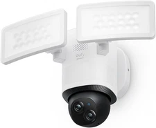 Security Camera Floodlight Camera E340 Wired, Security Camera Outdoor, 360° PTZ