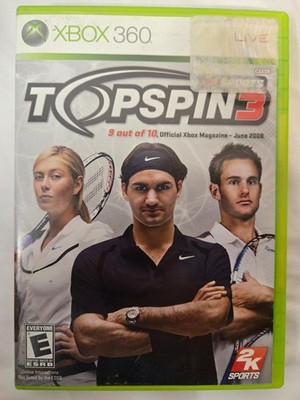 Top Spin 3 (Microsoft Xbox 360, 2008) - CIB with Manual