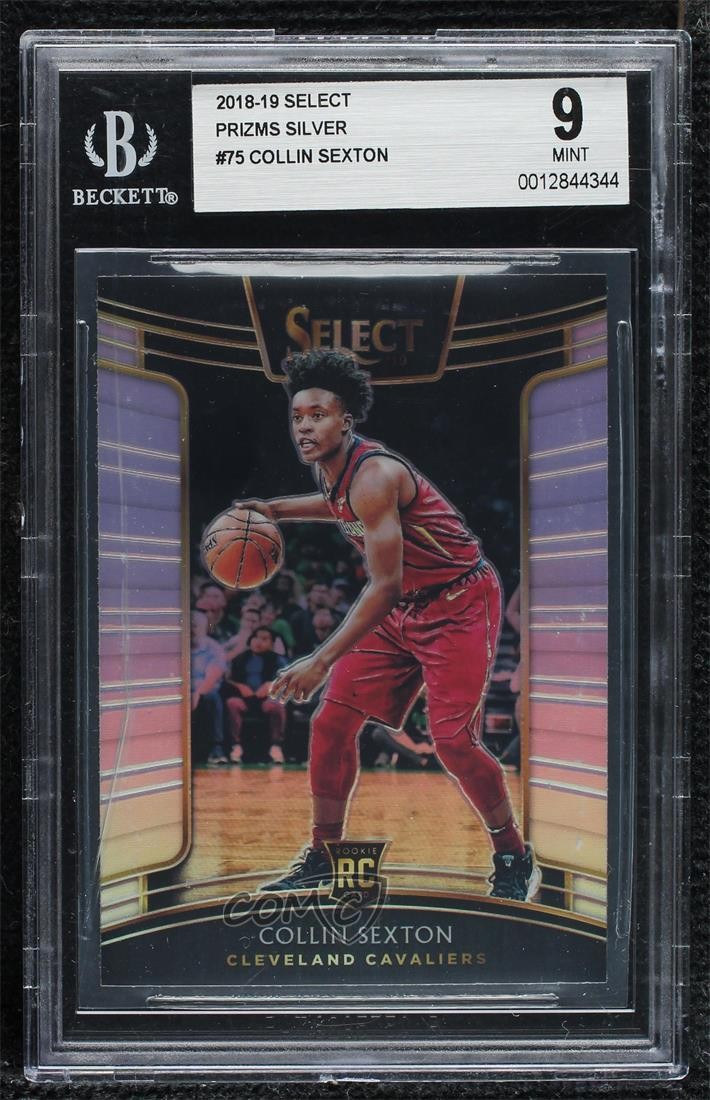2018 Panini Select Concourse Silver Prizm Collin Sexton BGS 9 MINT Rookie RC 9l4