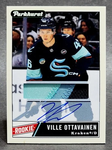 2025-26 Parkhurst Rookie Auto Patch #212 Ville Ottavainen 27/49