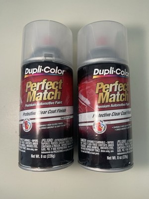 Duplicolor Perfect Match Clear Top Coat 8oz Aerosol – 4-Pack (BCL0125)