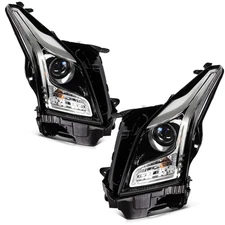 Headlights Assembly Left+Right For Cadillac ATS 2013 2014 2015 2016-2018 Pair