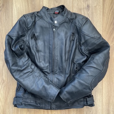 Gear X Leather Armoured Padded Protective Motorcycle Jacket Women s Size Medium