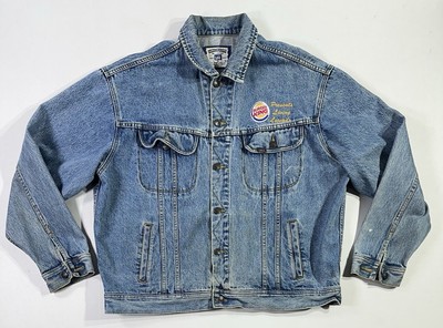 Vintage Lee Burger King Living Legends Denim Jacket R&B Rap Jazz Gospel XL