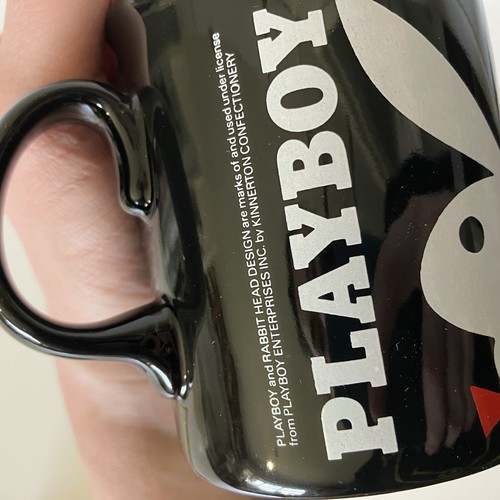 Vintage Playboy Mug Black White Red Playboy Bunny 80s 90s Made In England - Picture 6 of 7