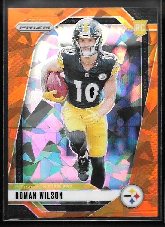 2024 Panini Prizm - Rookies Roman Wilson #384 Orange Ice Prizm (RC)