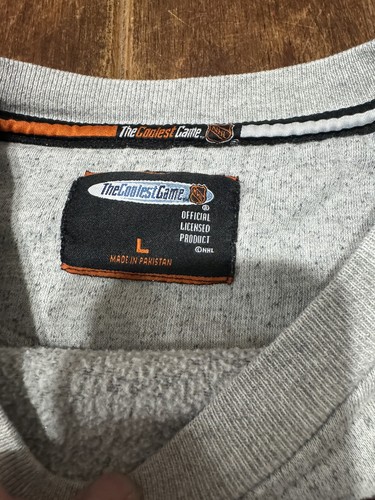VTG Phoenix Coyotes Gray THE COOLEST GAME Embroidered Sweatshirt Size Large Men - Picture 3 of 8