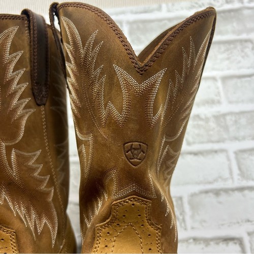 ARIAT Sierra breite eckige Zehenpartie Arbeitsstiefel Herren Größe 14D Leder Western Cowboy " - Bild 7 von 16