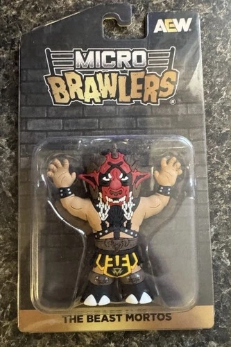 Micro Brawlers The Beast Mortos Pro Wrestling Tees AEW WWE NJPW
