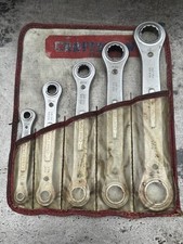NICE Vintage Craftsman Double Box End Ratcheting Wrench Set With Pouch