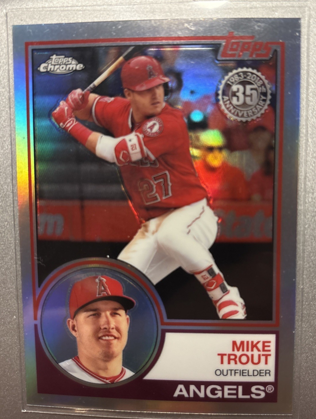 2018 Topps - Silver Pack 1983 Topps Design Chrome Series 1 Mike Trout #2