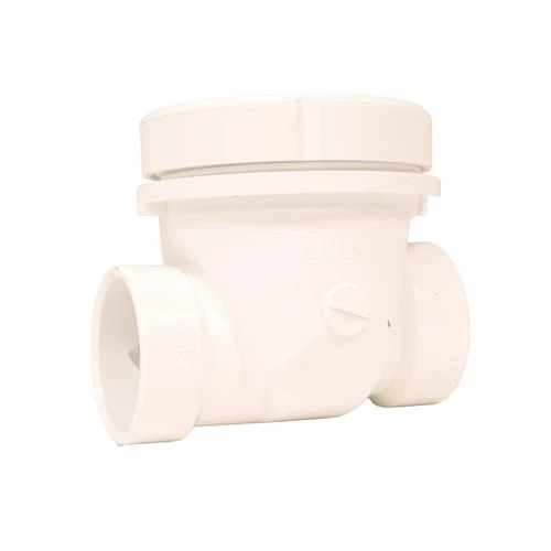 Jones Stephens B04151K 1-1/2" PVC Backwater Valve - White - Picture 4 of 5