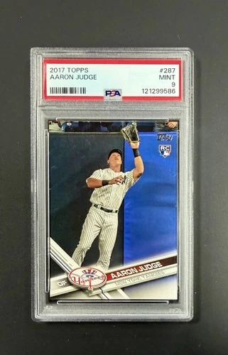 2017 Topps Aaron Judge Catching #287 RC Rookie PSA 9 MINT - HOT …BUY NOW!