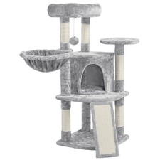 Cat Tree Cat Tower Cat Condo w/ Scratching Posts & Basket Perch Platform Kitten