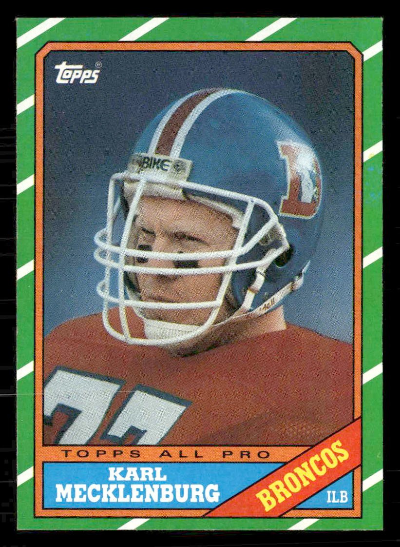 1986 Topps #119 Karl Mecklenburg