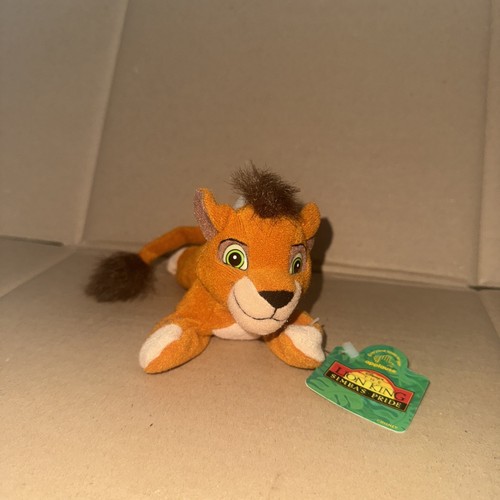 Disney Zwillinge König der Löwen 2 Simba’s Pride Kovu Bohne weiches Plüschtier Vintage selten