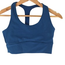 Exotic Athletica Sports Bra Womens Size M Blue Racerback Gym Training 129496