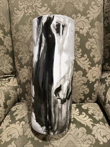 Cyan Design Stallion Vase Planter Black/White - 9872 16.25” x 6.5” - Picture 2 of 6