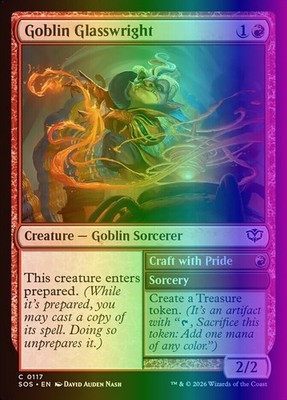 MTG Goblin Glasswright (117/444) Secrets of Strixhaven NM FOIL