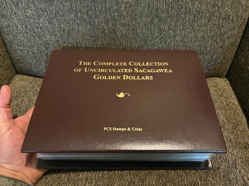 PCS Collection of Uncirculated Sacagawea P&D Golden Dollars & Stamps 2000-2017