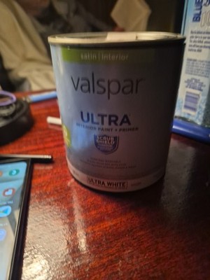Valspar Ultra Interior Paint and Primer Ultra White 1 Quart