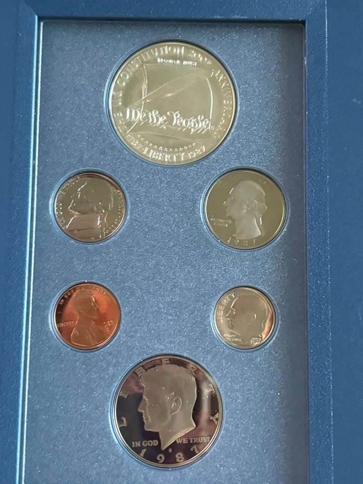 1987 US Mint Prestige Proof Set ~ w/ Silver Dollar ~ OGP  w/COA ~ Pristine - Image 2 of 4