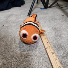 Ty Disney Beanie Babies Finding Dory Nemo Sparkle Plush Pixar Clown Fish 8"