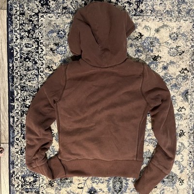 Abercrombie & Fitch large Vintage Brown Faux Fur Lined Full Zip