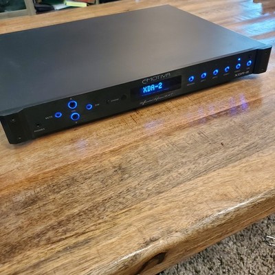Emotiva XDA-2 2-Ch DAC Headphone Amp 1U Rackmount Black USB XLR RCA