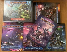 Starfinder RPG Lot Core Rulebook w/ 4 Supplements NIB Beginner Box Game Manuals