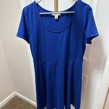 Forever 21 Plus Size 2X Blue Dress Short Sleeved