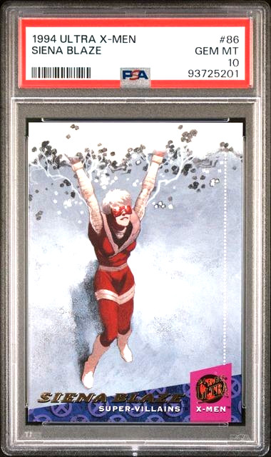 Marvel PSA 10 Siena Blaze - 1994 Ultra X-Men Siena Blaze PSA 10 (Pop 4)