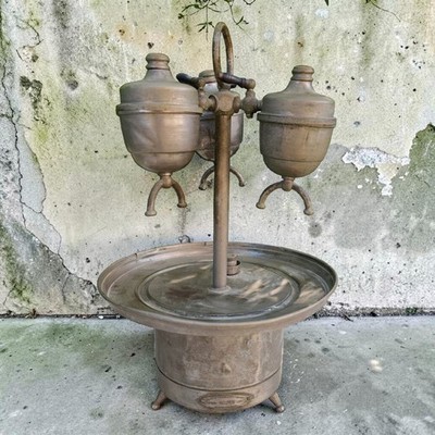 Alte Kaffeemaschine Veritas Express APEL Frankreich Art Deco Metall vernickelt
