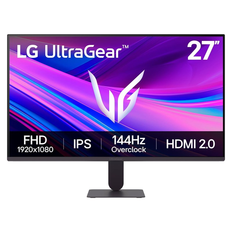 LG UltraGear 27G411A-B AUS 27-Inch Full HD IPS Gaming Monitor, 144Hz Overclock,