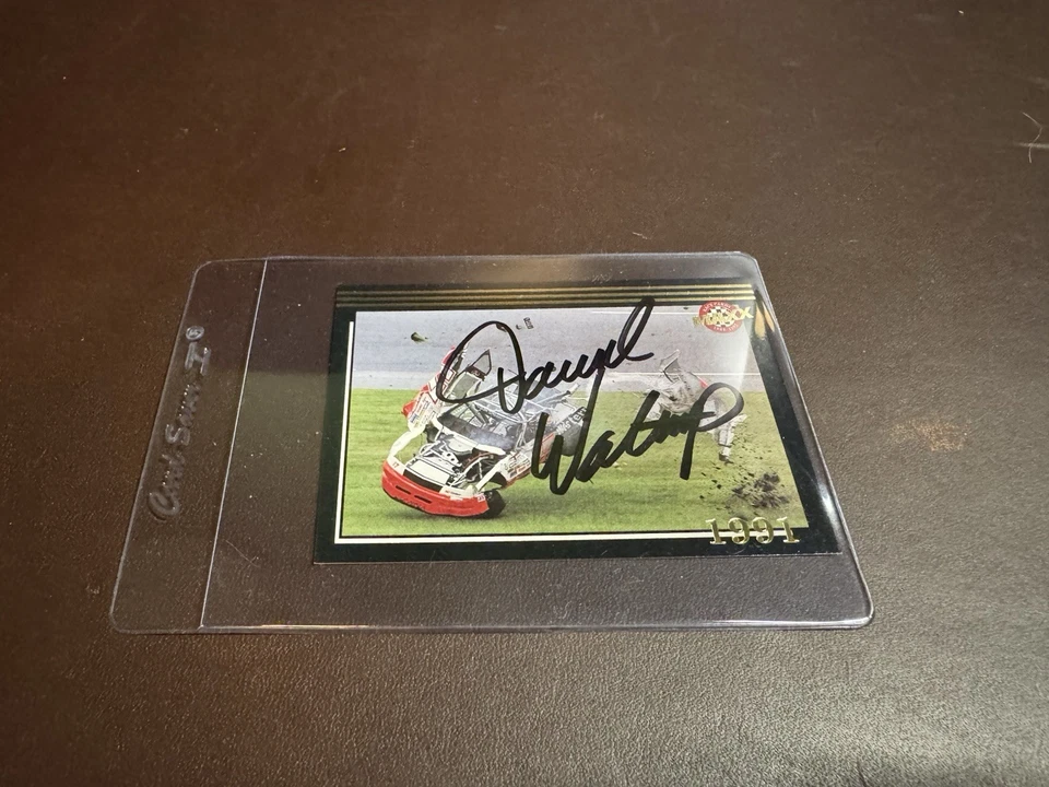 SIGNED Darrell Waltrip Memorable Moments MAXX Race Card 1991 NASCAR - Image 2 of 4