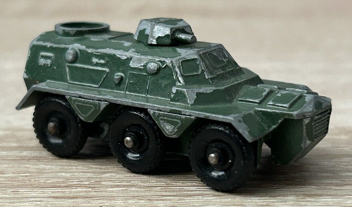 Vintage Lesney Matchbox No. 54 Army Saracen Personnel Carrier, Die