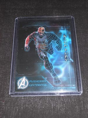 Marvel MCU Avengers Age of Ultron Database Insert Trading Card Nick Fury