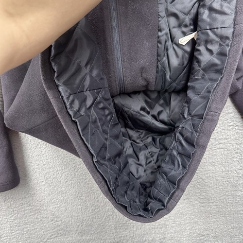 LL Bean Bellandi Wool Hooded Toggle Duffle Coat Jacket Made Italy Womens 12 Reg - Picture 6 of 12